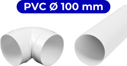 Lüftungsrohre Kunststoff Ø 100 mm Lüftungsrohre Kunststoff Ø 100 mm