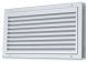 Verschließbares Türgitter aus Aluminium 400 x 200 mm – WEISS & ALU (Innentür) (G31A-4020)thumbnail
