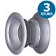 Runde Türgitter Ø 40 mm – Kunststoff Metallic-Grau – 3-Stück-Packungthumbnail Runde Türgitter Ø 40 mm – Kunststoff Metallic-Grau – 3-Stück-Packungthumbnail