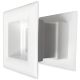 Quadratische Türgitter 29 x 29 mm – Kunststoff weiß – 3-Stück-Packungthumbnail