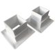Quadratische Türgitter 29 x 29 mm – Kunststoff weiß – 3-Stück-Packungthumbnail