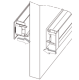 Duco DoorVent 436 x 58 mm – CREMEWEISS RAL9001thumbnail Duco DoorVent 436 x 58 mm – CREMEWEISS RAL9001thumbnail