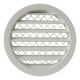 Rundes Lüftungsgitter Aluminium Ø 160 mm – WEISS – mit grobmaschigem Draht – hohe Durchlässigkeitthumbnail