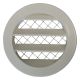 Rundes Außenluftgitter Aluminium Ø 80mm - WEISS - mit grobmaschigem Gitter - hoher Durchlassthumbnail