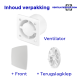 Pro-Design Badlüfter – STANDARD (KW100) – Ø 100 mm – WEISS *Bold-Line*thumbnail