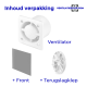 Pro-Design Badlüfter – mit Nachlauf (KW125T) – Ø 125 mm – flaches GLAS – Mattgrauthumbnail Pro-Design Badlüfter – mit Nachlauf (KW125T) – Ø 125 mm – flaches GLAS – Mattgrauthumbnail