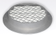 Rundes Lüftungsgitter Aluminium Ø 100 mm mit grobmaschigem Draht – hohe Durchlässigkeitthumbnail