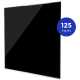Design-Lüftungsgitter quadratisch (Abluft & Zuluft) Ø125 mm – GLAS flach – glänzendes Schwarzthumbnail