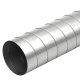 Wickelfalzrohr Ø 125 mm – Länge 90 cmthumbnail