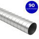 Wickelfalzrohr Ø 125 mm – Länge 90 cmthumbnail