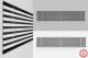 Einbaufähiges rahmenloses Wandgitter - 160x60mm - für Kanal 170x70mmthumbnail
