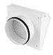 Whisper Luxe Design Wetterschutzgitter 100mm - Abluft - WEISSthumbnail