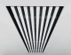 Einbaufähiges rahmenloses Lüftungsgitter - 100x50mm - für Kanal 110 x 55mmthumbnail