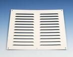 Aluminium Lüftungsgitter Aufputz 250 x 250 mm – WEISS (1-2525W)