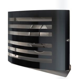 Design-Wetterschutzgitter PREMIUM LINE -ALFA- Ø 150 mm mit grobmaschigem Draht – SCHWARZ RAL7021