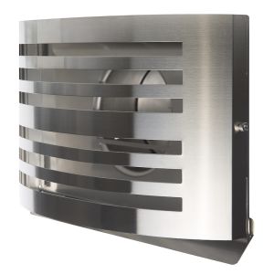 Design-Wetterschutzgitter PREMIUM LINE -ALFA- Ø 100 mm mit grobmaschigem Draht – Edelstahl Design-Wetterschutzgitter PREMIUM LINE -ALFA- Ø 100 mm mit grobmaschigem Draht – Edelstahl