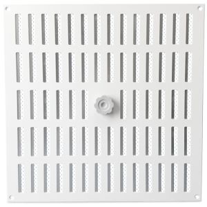 Abschließbares Schiebegitter Aluminium - Aufbaumontage 350 x 350 mm - weiß (3-3535W)