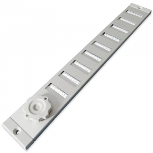 Abschließbares Schiebegitter Aluminium - Aufbaumontage 500 x 150 mm - ungefärbt eloxiert  (3-5015AA)