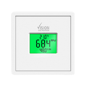 Vision CO2-Monitor mit Datenlogger, Temperatur- und Feuchtigkeitssensor Vision CO2-Monitor mit Datenlogger, Temperatur- und Feuchtigkeitssensor