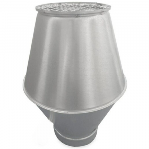 Deflektorhaube Ø 315 mm mit Anschluss für Wickelfalzrohr