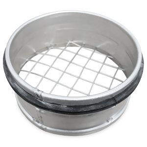 Rohrgitter mit Dichtung (Flanschbuchse mit grobmaschigem Draht) Ø 200 mm