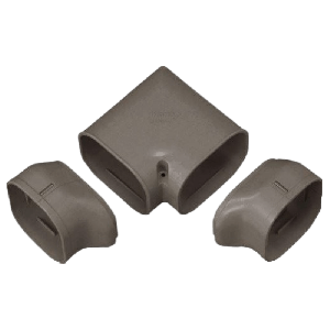 Klimaanlage gedrehte Ecke 90 Grad - BRAUN (SN-77-B)