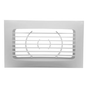 Abluft-/Zuluft-Gitter aus Kunststoff (für den Innengebrauch) 110 x 55 mm – WEISS