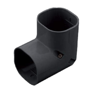 Klimaanlage lange aufsteigende Kurve 90 Grad - SCHWARZ (SC-77-K)