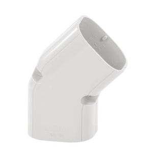 Flacher Bogen 45˚ WEISS (NM-75)