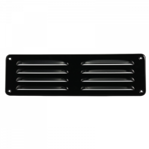 Aluminium-Lamellengitter Aufputz 300 x 90 mm – SCHWARZ (1-3009Z)