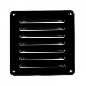 Aluminium Lüftungsgitter Aufbaumontage 195 x 195mm SCHWARZ (1-2020Z)