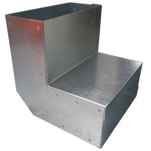 Flachkanalbogen 90° vertikal - 170mm x 70mm