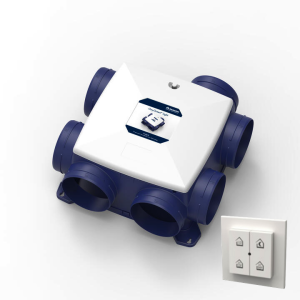 Renson Oxygreen Light mit Feuchtigkeitssensor - 372m3/h - Schutzkontakt - SET inkl. RF Fernbedienung