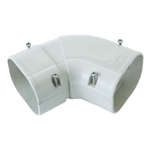 Verstellbares flaches Bogen 45/90 Grad - WEISS (SKS-77-W)