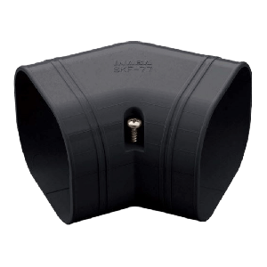 Klimaanlage flache Kurve 45 Grad - SCHWARZ (SKF-77-K)