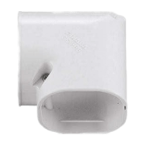 Kurzer flacher Bogen 90 Grad - WEISS (SKM-77-W)