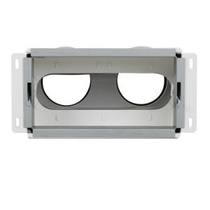 Vent-Axia Uniflexplus + Wandanschlussgehäuse rückseitiger Anschluss 2x Ø 90 mm