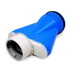 Vent-Axia Uniflexplus + Anschlussgehäuse 1x Ø 90 mm mit Tülle Ø 125 mm