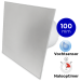 Pro-Design Badlüfter – mit Nachlauf + Feuchtigkeitssensor (KW100H) – Ø 100 mm – Edelstahl flach