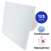 Pro-Design Badlüfter – mit Nachlauf + Feuchtigkeitssensor (KW125H) – Ø 125 mm – flaches GLAS – matt Weiß