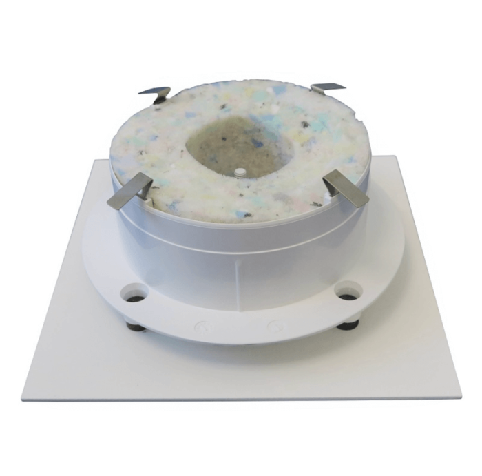 Duco Ducovent Design quadratisches Belüftungsventil weiß (RAL9016) Ø125mm