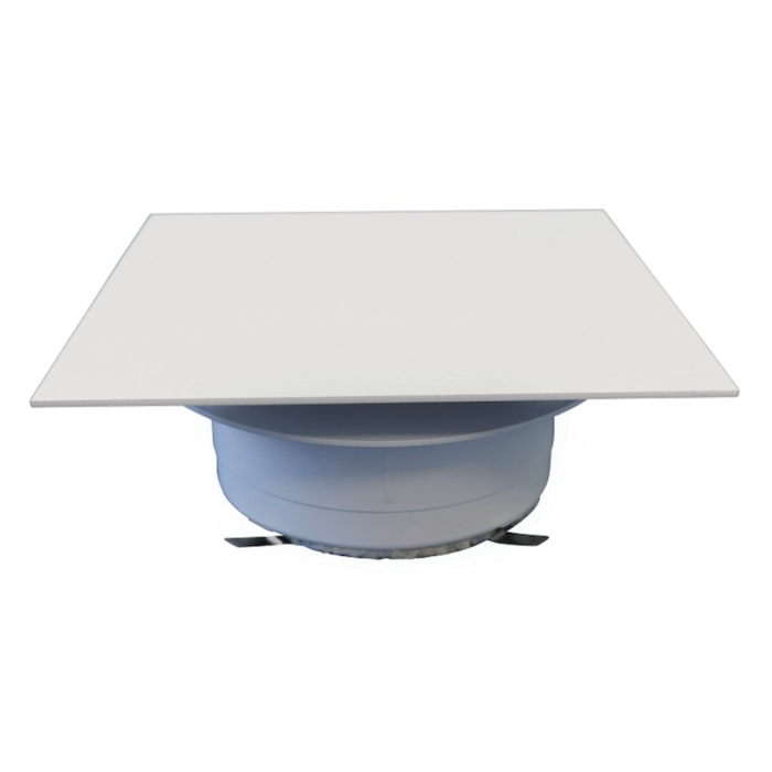 Duco Ducovent Design quadratisches Belüftungsventil weiß (RAL9016) Ø125mm