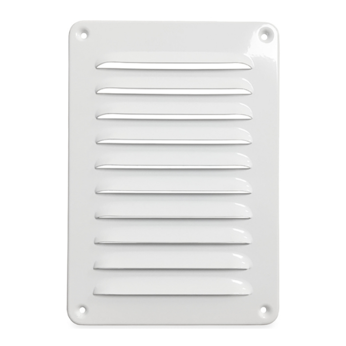 Aluminium Lüftungsgitter Aufbaumontage 150 x 215mm - WEISS (1-1521W)