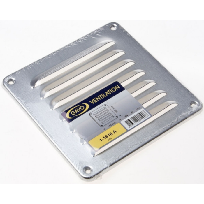 Aluminium Lüftungsgitter Aufbaumontage 155 x 155mm - ALU (1-1616A)