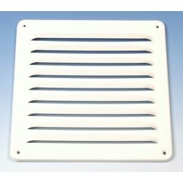 Aluminium Lüftungsgitter Aufputz 250 x 250 mm – WEISS (1-2525W)