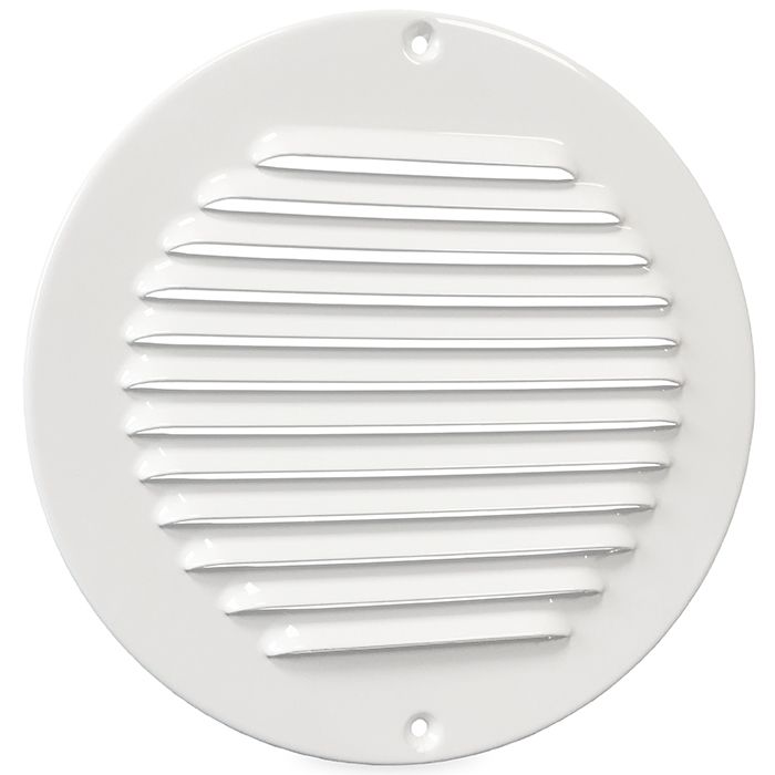 Rundes Aluminium Lüftungsgitter WEISS Aufputz – 175 mm (1-R175W) Rundes Aluminium Lüftungsgitter WEISS Aufputz – 175 mm (1-R175W)