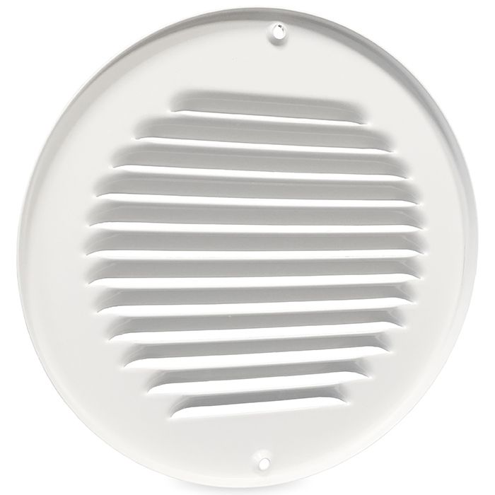 Rundes Aluminium Lüftungsgitter WEISS Aufputz – 175 mm (1-R175W) Rundes Aluminium Lüftungsgitter WEISS Aufputz – 175 mm (1-R175W)