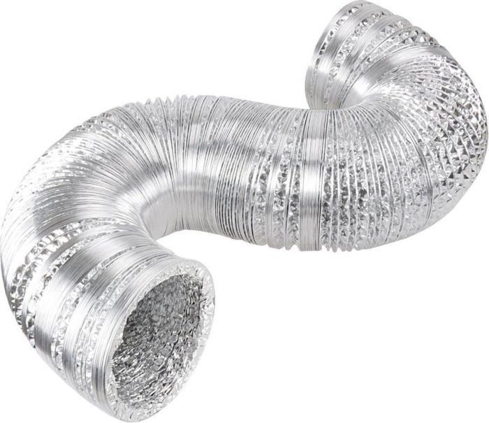 Flexibler Lüftungsschlauch, unisoliert – Aluminium – Ø 180 mm – Länge 1 METER Flexibler Lüftungsschlauch, unisoliert – Aluminium – Ø 180 mm – Länge 1 METER