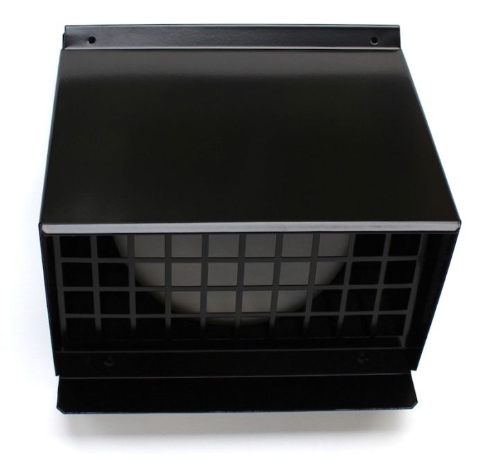 Aluminium-Wetterschutzgitter – hohe Durchlässigkeit (geeignet für WRG) – für 160-mm- bis 180-mm-Rohr – Schwarzbraun