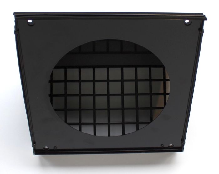 Aluminium-Wetterschutzgitter – hohe Durchlässigkeit (geeignet für WRG) – für 200-mm- bis 250-mm-Rohr – Schwarzbraun